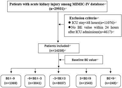 Association Between Base Excess and Mortality Among Patients in ICU With Acute Kidney Injury